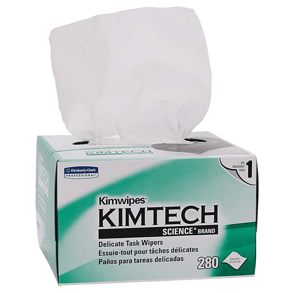 Kimwipes Delicate Task Wipers, White, 4.4" x 8.4"  (280/box or 16,800/case)