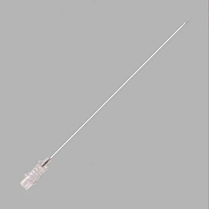 The ACE-M Manual Single Lumen Ovum Pickup Needle is used for laparoscopic or ultrasound-guided transvaginal retrieval of oocytes from follicles.
