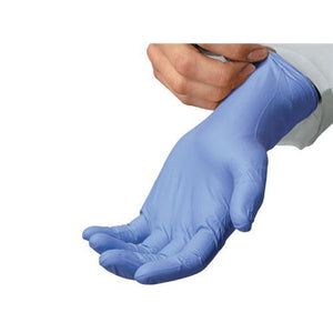 12" Powder Free Blue Nitrile Gloves - IVF Store