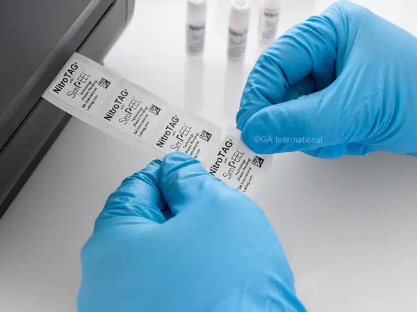 Cryogenic Barcode Labels with SimPEEL™ Technology – 1″ x 1″ - IVF Store