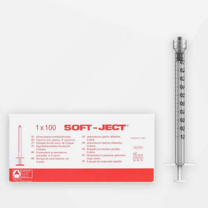 1 mL Soft-Ject® Luer-Lock Low Dead Space Disposable Syringe - IVF Store