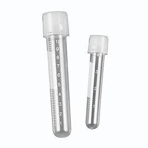 Culture Tube, 14mL, 17 x 100mm, PP, w/ attached 2-position screw-cap, printed graduations, sterile - IVF Store