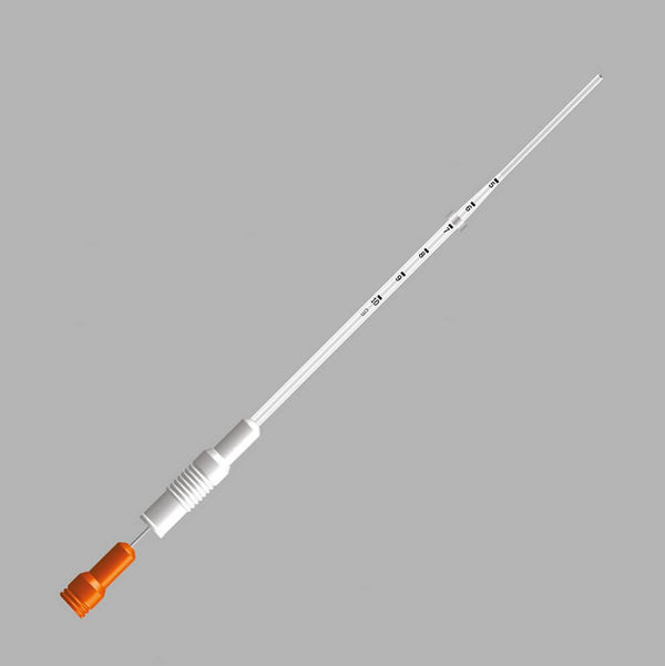 TRACKABLE Intra Uterine Insemination Catheter with Malleable Stylet Open Tip Orange