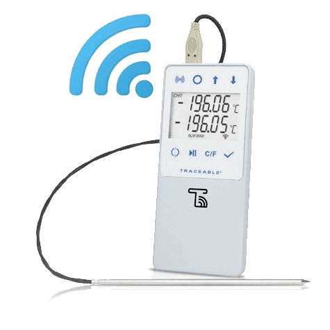 TraceableLIVE® Liquid Nitrogen Datalogging Traceable Thermometer. Single Probe Version.