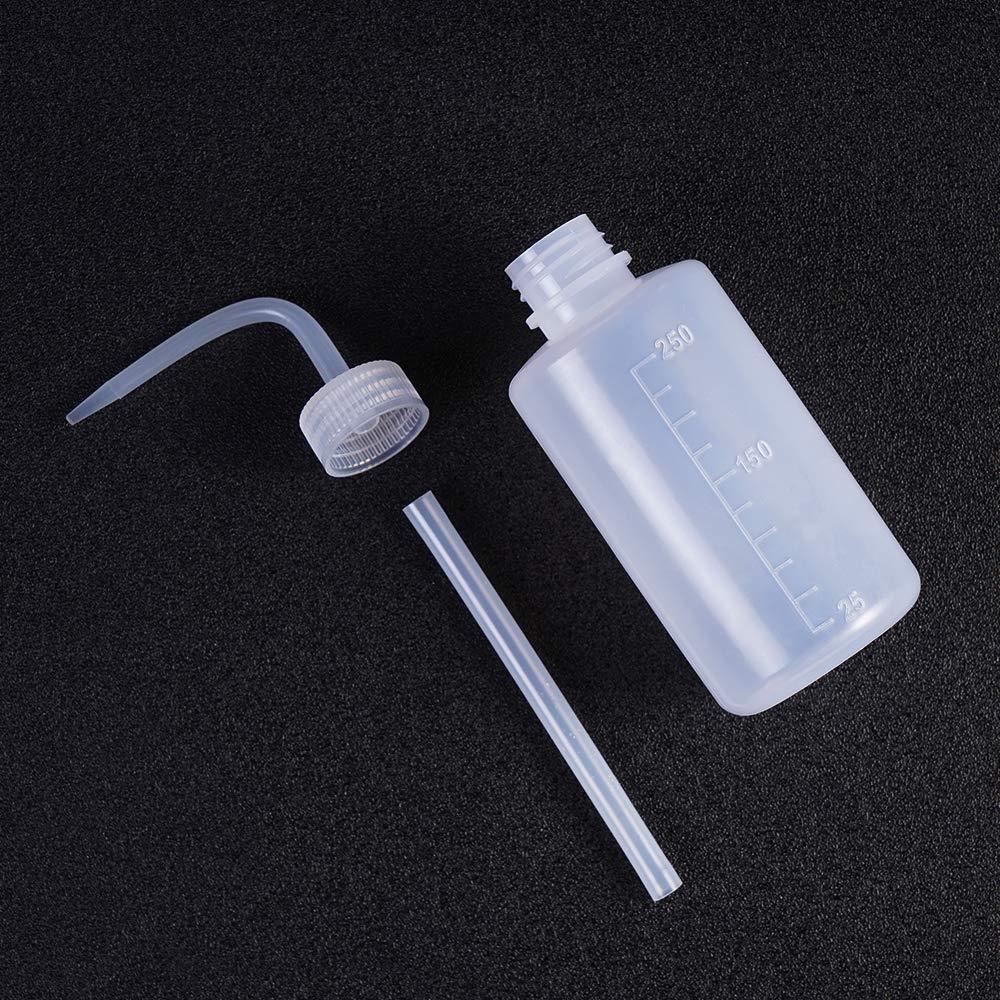 250ml Laboratory Squeeze Bottle with Goose-Neck Spout and Silicone Cap