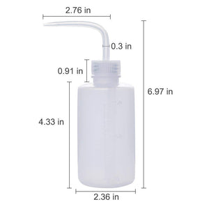 250ml Plastic Safety Lab Wash Bottle,Squeeze Bottle with Scale Labels - IVF Store