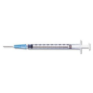 Becton Dickinson PrecisionGlide™ 1mL Tuberculin Syringes with Detachable Needle, Slip Tip 