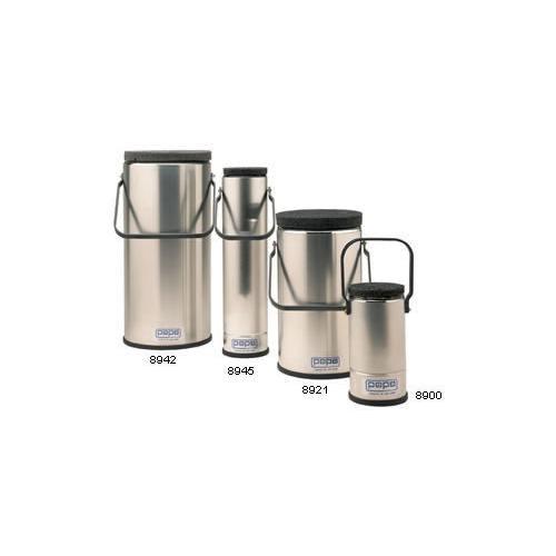 Cylindrical, Wide Mouth Dewars with Metal Handles - IVF Store
