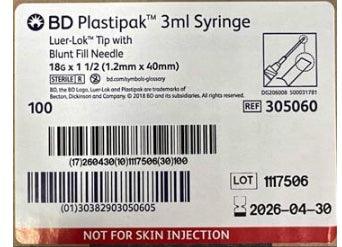 Luer-Lok™ Syringes with Blunt Fill Needles - IVF Store